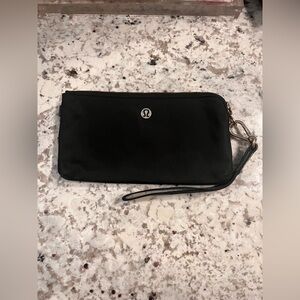 Lululemon Black Double Zip Pouch